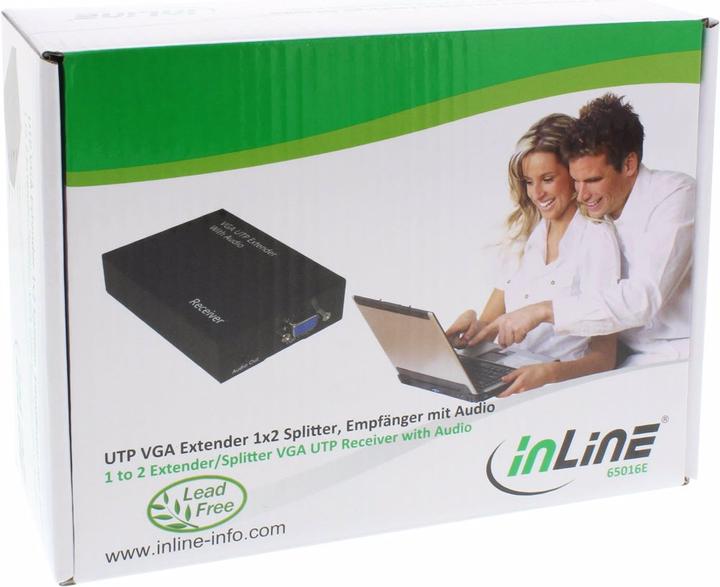 Actual product image InLine VGA Extender/Receiver via UTP