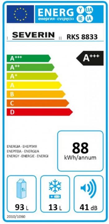 Energy Label Severin RKS 8833 (108 l)