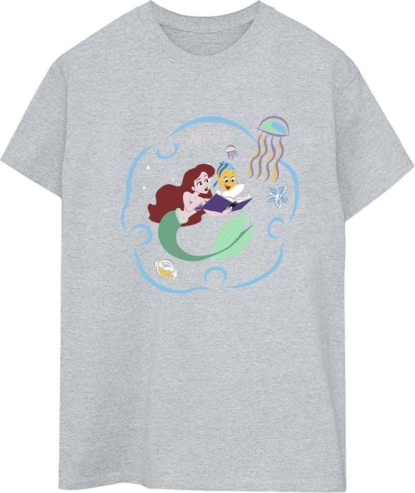 Immagine prodotto Disney The Little Mermaid Reading A Book Maglietta Ampia Donna (L)