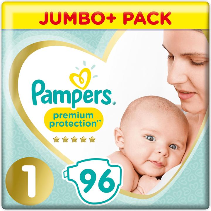 Produktbild Pampers Premium Protection (Gr. 1, Halbmonatsbox, 96 Stück)