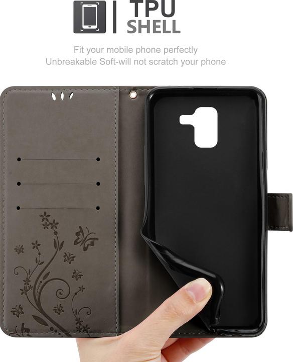 Productafbeelding Cadorabo Bloemen Boekomslag (Samsung Galaxy J6 (2018))