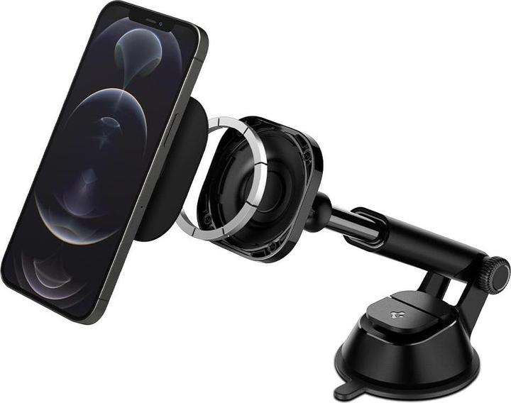 Actual product image Spigen Its35 Magnetic Magsafe Dashboard Car Mount Black