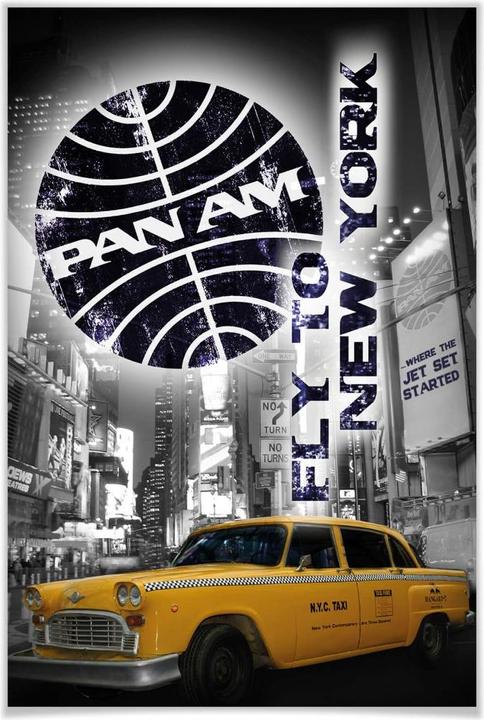 Image du produit New York Yellow Taxi Cab (70 x 100 cm)