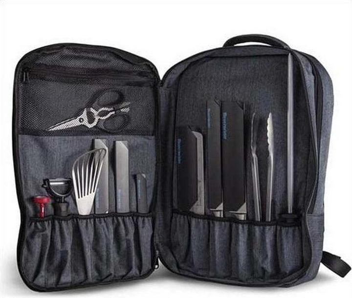 Immagine prodotto Messermeister Zaino da cucina 50 cm x 30 cm x 6,5 cm, grigio