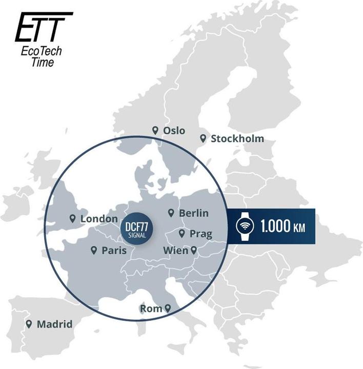 Actual product image ETT Eco Tech Time EGT-11602-31M Everest (Radio-controlled clock, 41 mm)