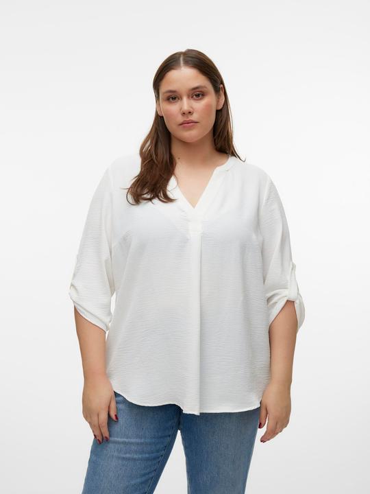 Produktbild Vero Moda Normal geschnitten V-Ausschnitt Curve Umgeschlagene Ärmelbündchen Top Top (54)