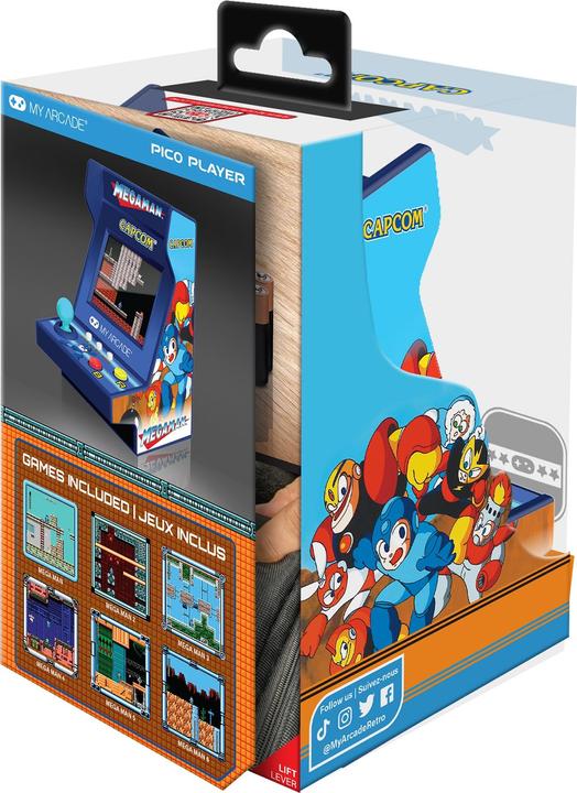 Actual product image MyArcade My Arcade Mega Man Pico Player Portable Retro Arcade (6 GAMES IN 1)