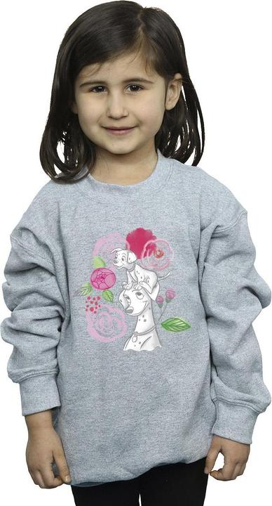 Actual product image Disney Girls 101 Dalmatians Flowers Sweatshirt (152, 158)