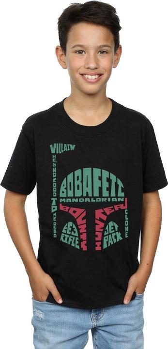 Image du produit Star Wars - T-shirt BOBA FETT TEXT HEAD - Garçon (140, 146)