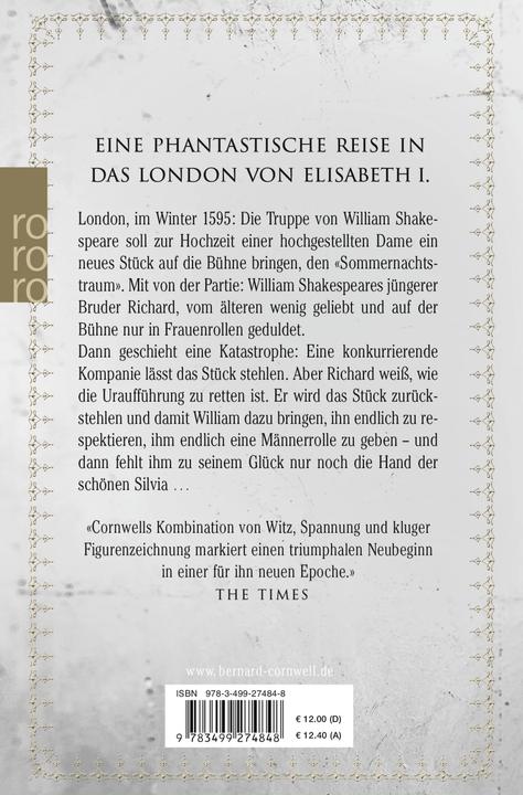 Image du produit Narren und Sterbliche (Allemand, Bernard Cornwell, 2019)