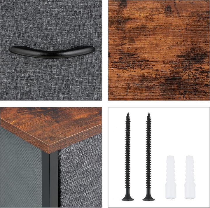 Actual product image Relaxdays Chest of drawers (85.5 x 30 x 120 cm)