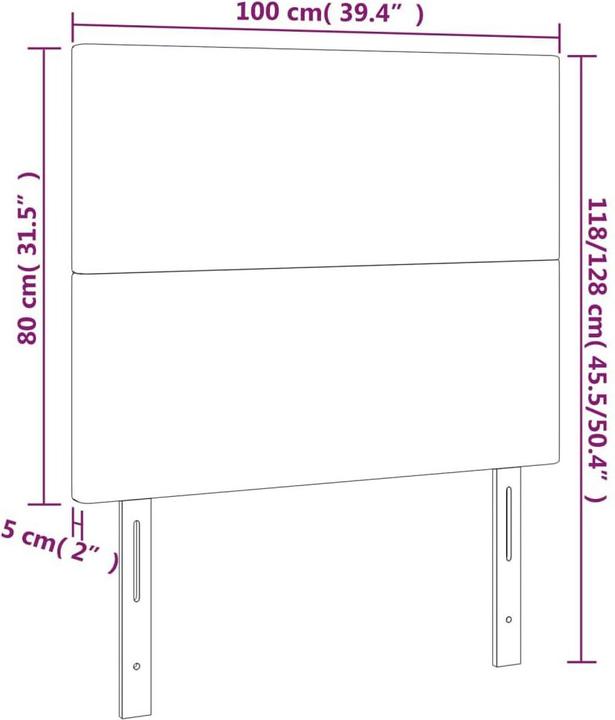 Produktbild VidaXL Conni (100 x 5 x 128 cm)