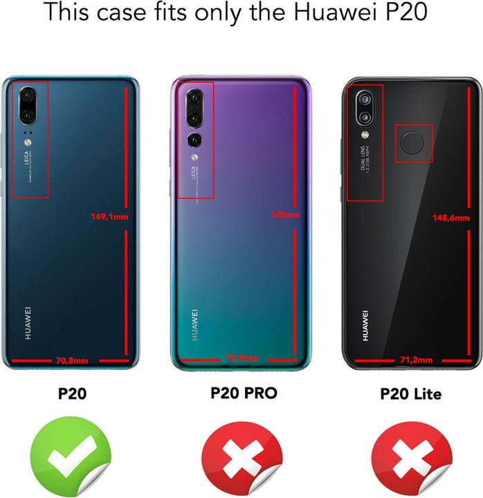 Immagine prodotto Nalia Copertura per cellulare (Huawei P20)