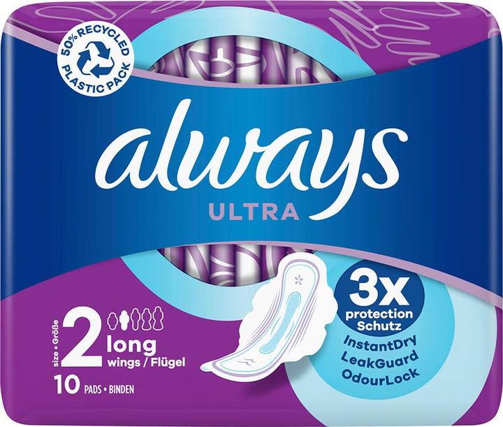 Produktbild Always Ultra Tag Long (10 x, Damenbinden)