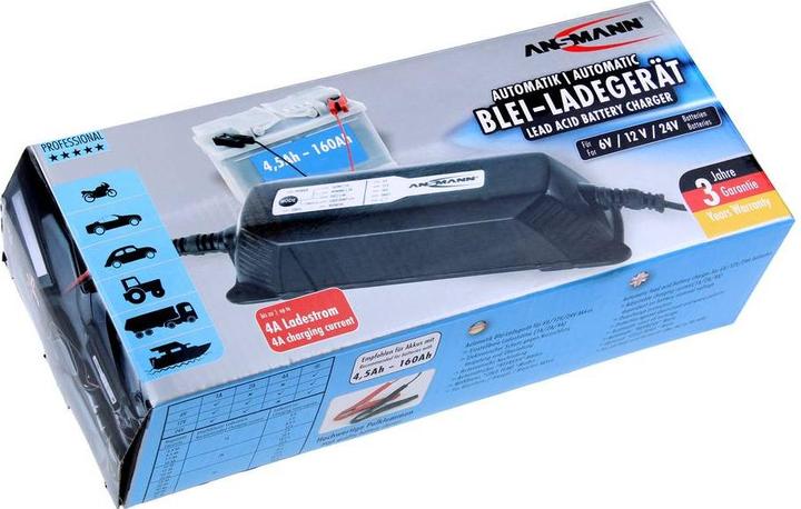 Image du produit Ansmann Chargeur automatique ALCT 624/4 (6V, 12V, 24V, 4 A)