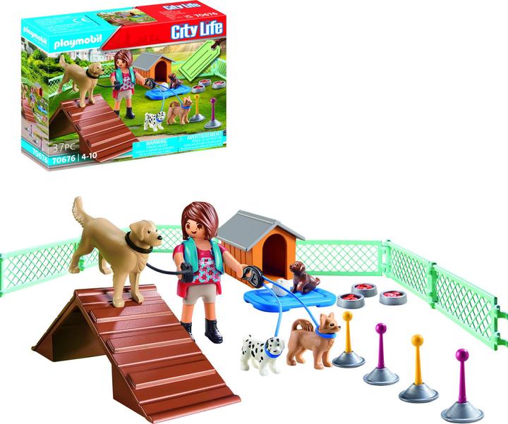 Produktbild Playmobil Geschenkset 'Hundetrainerin' (70676, Playmobil City Life)