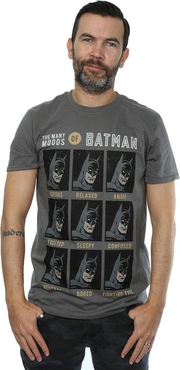 Actual product image Mens The Many Moods Of Batman T-Shirt (S)