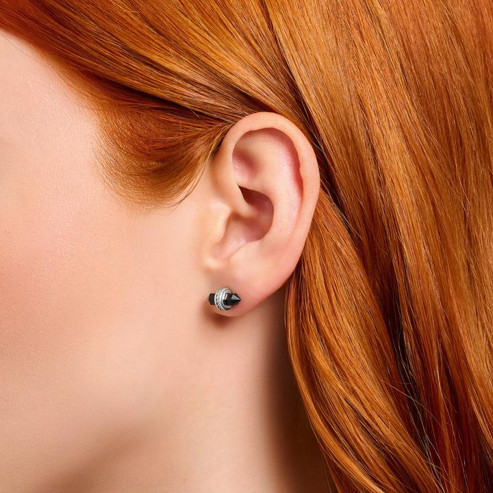 Actual product image Thomas Sabo Stud earrings with black onyx crystal silver (925 silver)