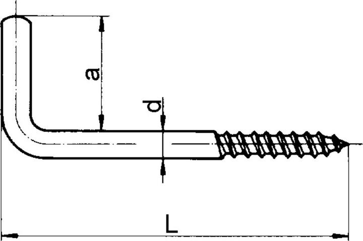 Actual product image Werkstarck Angle wood screws (100 Screws per piece)
