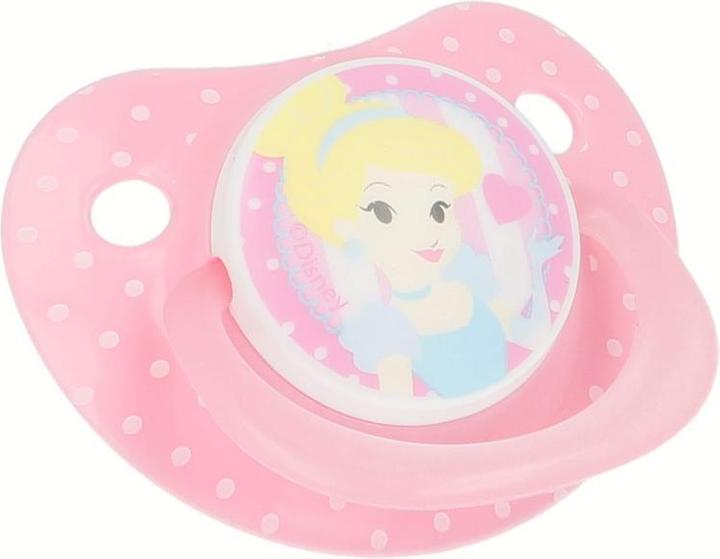 Actual product image Disney Princess - Čiulptukas silicone in anatomical shape 0 - 6 m (glows in the dark) (up to 6 M.)