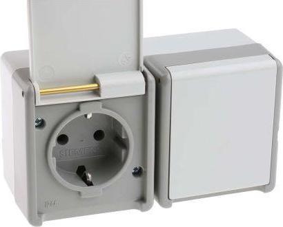 Produktbild Siemens Aufputz SCHUKO-Steckdose 2-fach