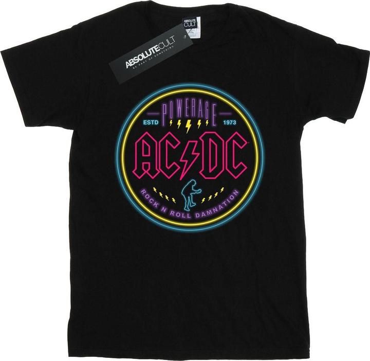 AC/DC Jungen Kreis Neon TShirt