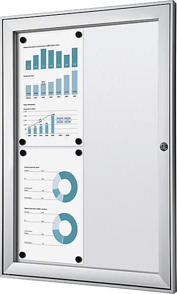 Produktbild eurokraft pro Schaukasten mit Flügeltür (Magnettafel, Pinnwand, 52.5 x 69.5 cm)