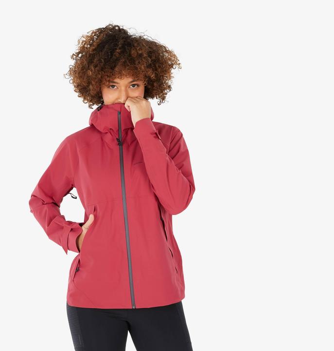 Actual product image Quechua Women's hiking jacket waterproof mountain hiking - MH500 pink (XXL)