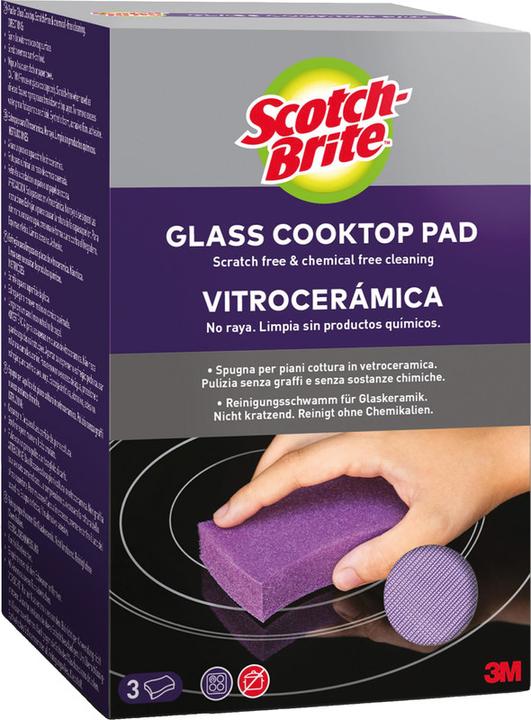 Image du produit Scotch-Brite Éponge de nettoyage pour vitrocéramique (1 pcs)