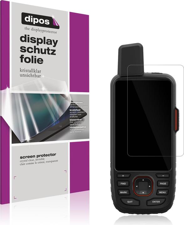 Actual product image Dipos Screen Protector Crystalclear for Garmin GPSMAP 66i
