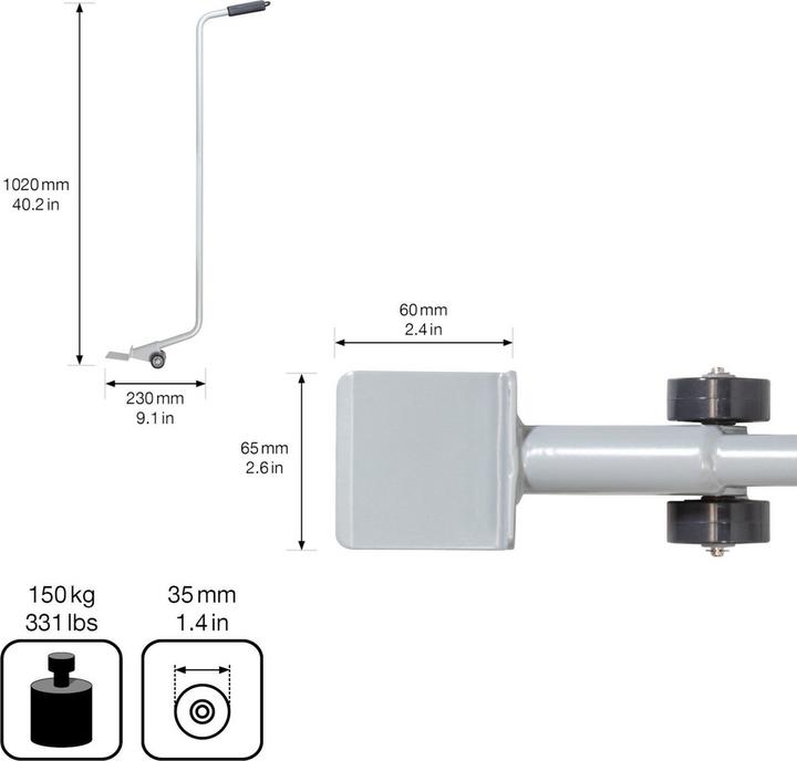 Immagine prodotto Wagner System Sollevatore per mobili, LIFTER L, argento.