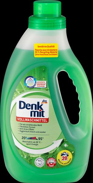Produktbild dm Denkmit Vollwaschmittel (20 Waschgänge, Flüssig)