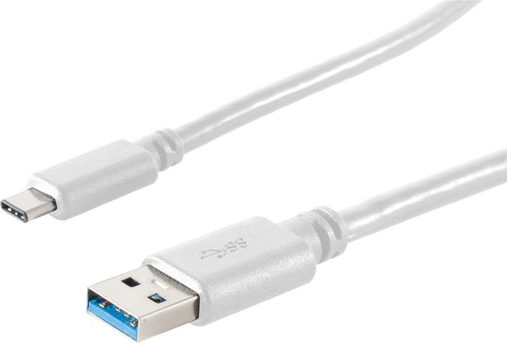 Shiverpeaks USB Cable USB A-ST to USB 3.1 Type C-ST white 1.8m (1.80 m, USB 3.2 Gen 1)