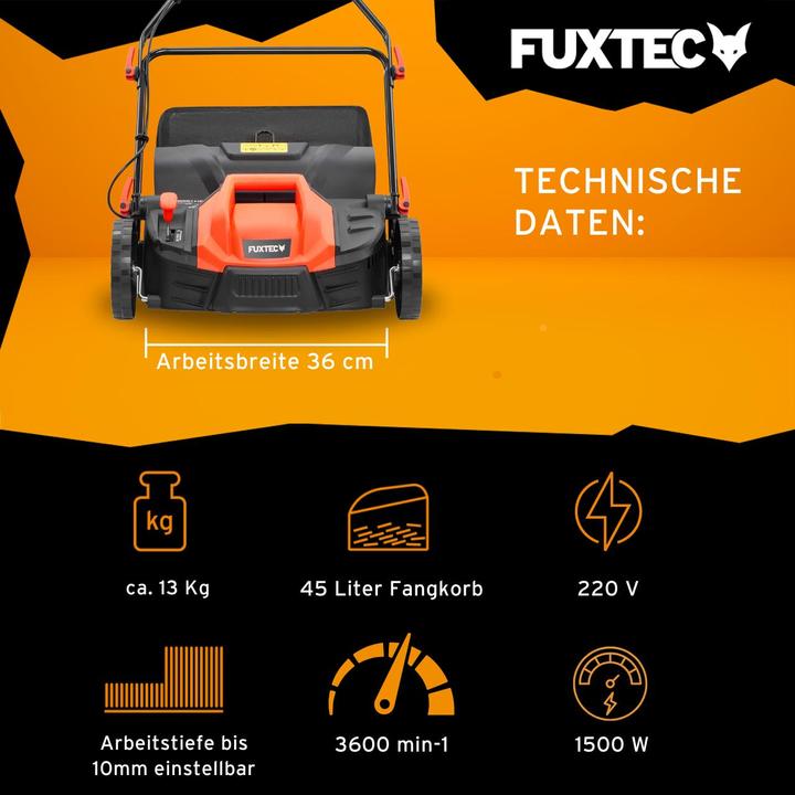Image du produit Fuxtec Elektro-Vertikutierer FX-EV360