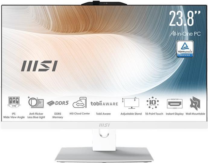 Productafbeelding MSI Moderne AM242TP 1M-1207DE i5-120U 16 GB wit W11P (Intel Core 5 120U, 16 GB, 512 GB, Intel Arc Graphics)