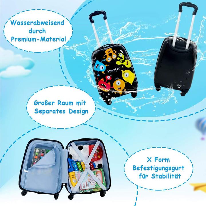 Produktbild Dreamade Kinderkoffer mit Rucksack Set