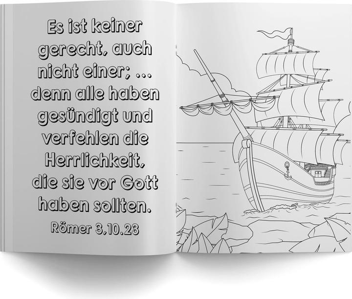 Actual product image Colouring book with Bible verses