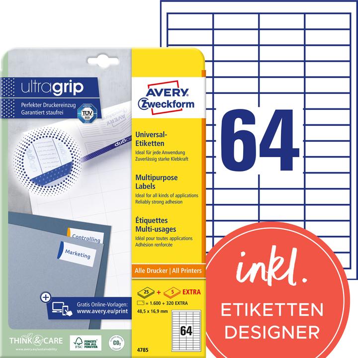 Produktbild Avery Universal-Etiketten