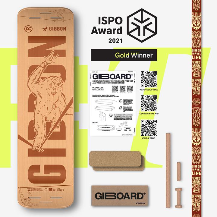 Actual product image Gibbon Gboard Set Roots Rocker Travel (1.06 m)