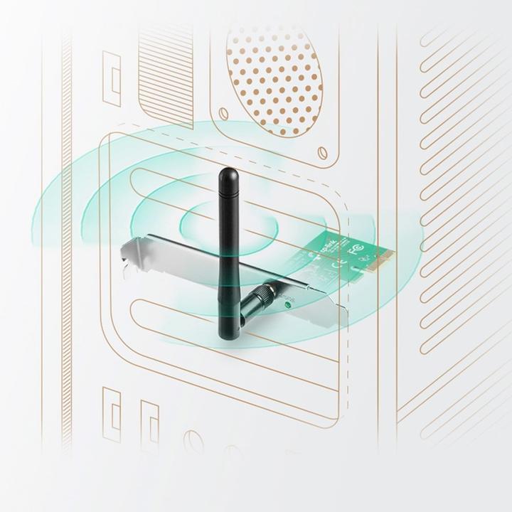 Actual product image TP-Link TL-WN781ND, Wireless N PCI-E Adapter (Mini PCI Express)