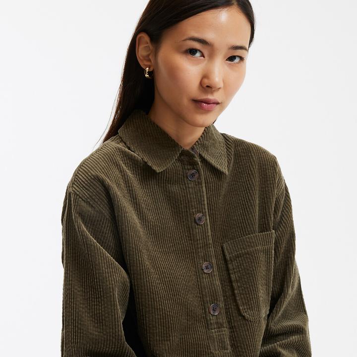 Actual product image La Redoute Collections Short corduroy dress Signature ALBANE (38)