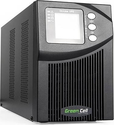 Actual product image GreenCell Online MPII 1000VA Black - Online UPS (1000 VA, 900 W, Online double converter UPS)