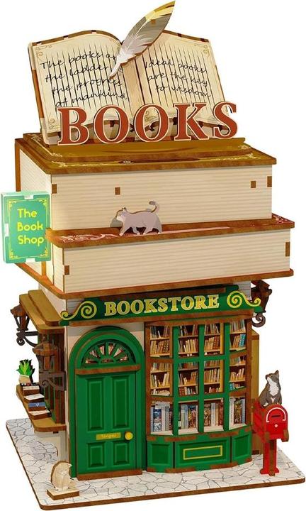 Actual product image Tonecheer Time Bookstore - Miniaturhaus
