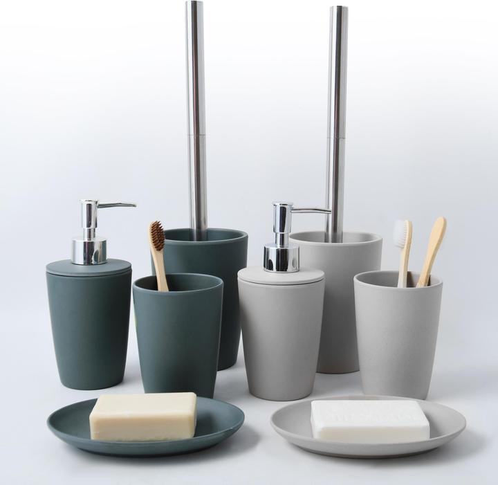 Immagine prodotto spirella Tazza spazzolino da denti Takeo Grey (7,5 x 9,5 cm)