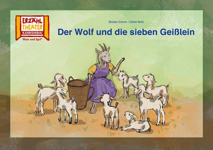 Immagine prodotto Der Wolf und die sieben Geisslein / Kamishibai Bildkarten (Tedesco, Ulrike Bahl, Fratelli Grimm, 2024)