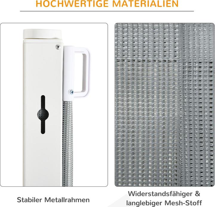 Produktbild PawHut Hunde-Trennwand mit automatischer Aufrollenfunktion (5.50 cm)