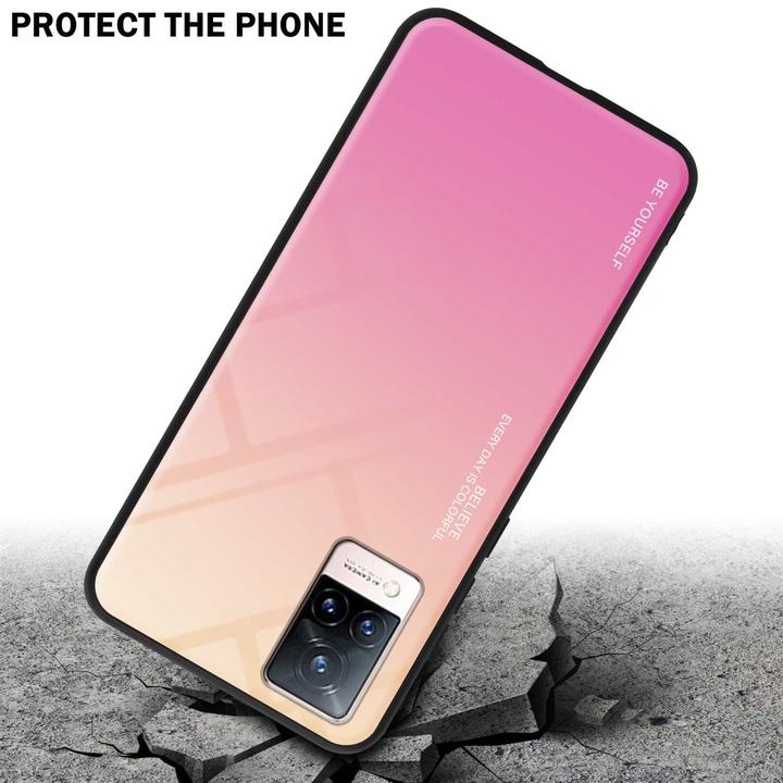 Produktbild Cadorabo TPU 2 Farben Glas Hülle (Vivo V21)
