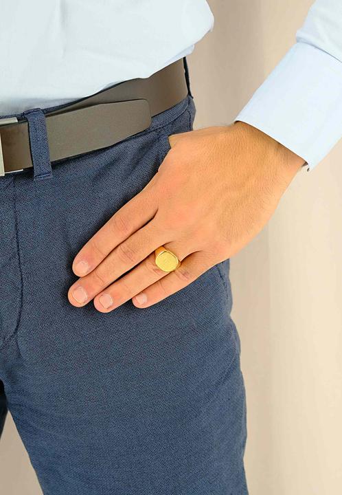 Actual product image Muau Disc ring (54, 750/18 K Gold)