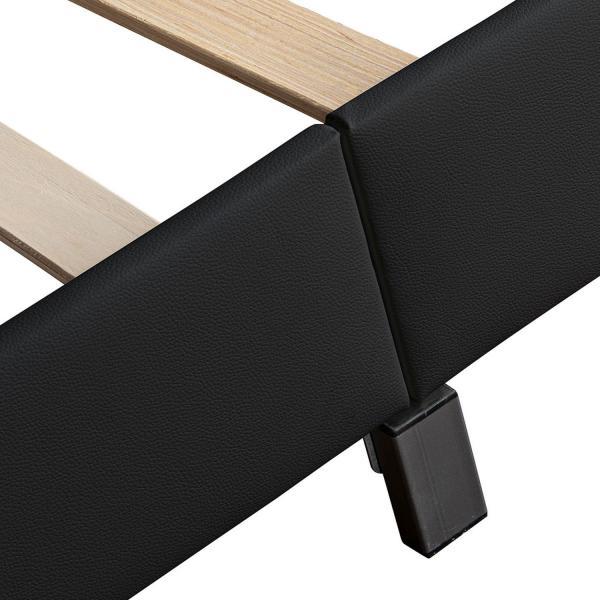 Immagine prodotto Juskys Letto imbottito a LED Parigi (160 x 200 cm)