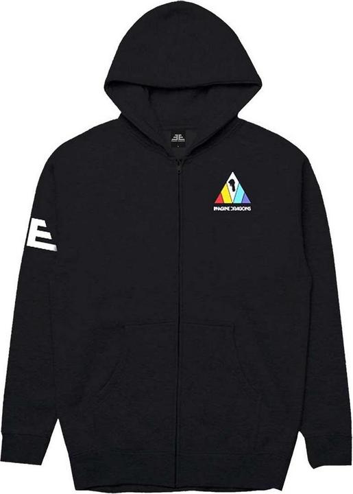 Imagine Dragons Hoodie mit durchgehendem Reissverschluss Rückseitiger Aufdruck